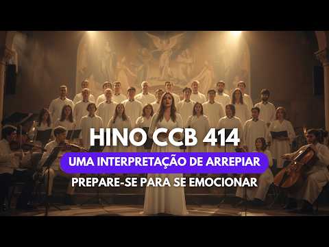 HINO CCB 414 - Teu sangue imaculado | Cantado Coral e Orquestra | Hinário 5 (com legenda)