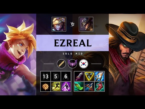 Ezreal Mid vs Twisted Fate - KR Master Patch 25.S1.2