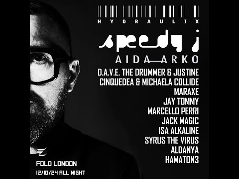 Hydraulix Party 12 October 2024 at Fold London with Speedy J