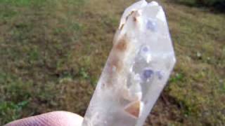 preview picture of video 'Fluorite Manifestation Crystals in Quartz Crystal'