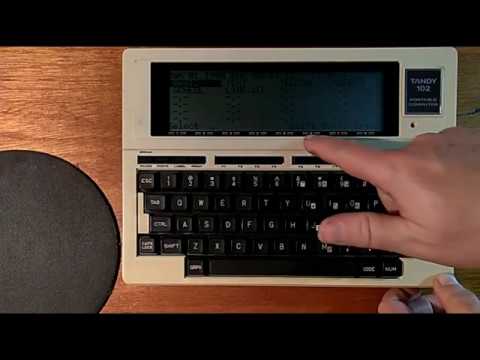 Vintage 1985 Radio Shack TRS-80 Model 102 Working!!