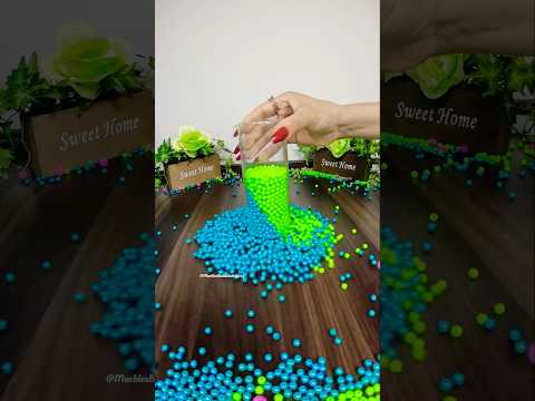 Satisfying Reverse Beads ASMR 💚💙💚 #177 #reverse #asmr #satisfying