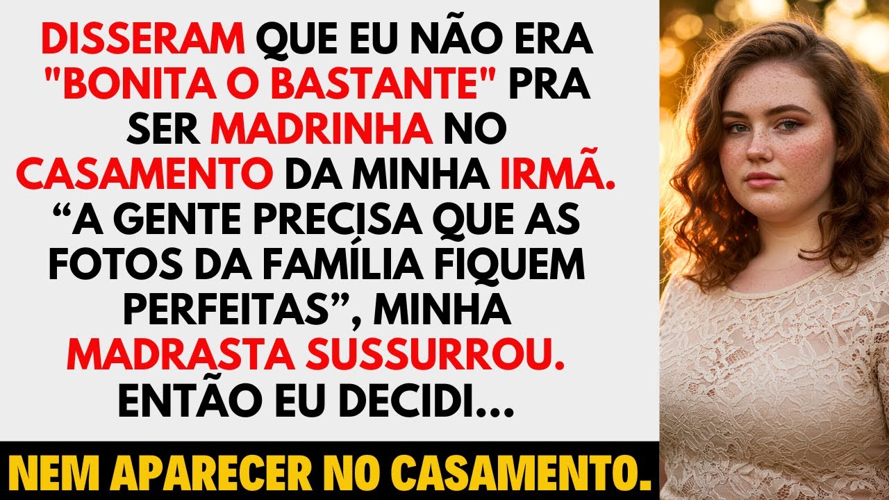 Disseram que eu não era 'estética' o suficiente pra ser madrinha... então olha o que eu fiz