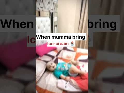 When mumma bring ice-cream 🍨🍦🤤|#viralvideos #shortvideo #ytshorts #cute #icecream #love #food