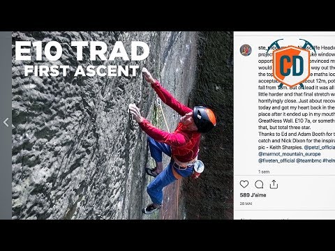 E10 First Ascent...With MONSTER Fall Potential | Climbing Daily Ep.1429