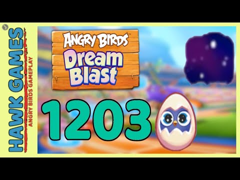 Angry Birds Dream Blast Level 1203 - Walkthrough, No Boosters