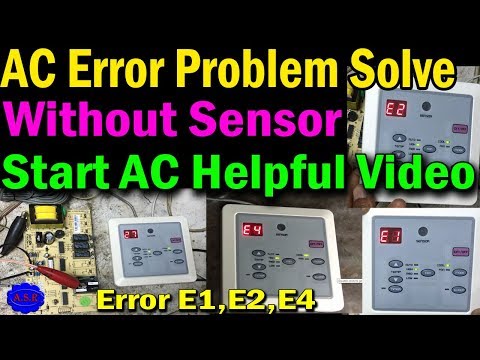 AC Display error show E1,E2,E4 What’s problem why error coming how this problem solve learn in Hindi