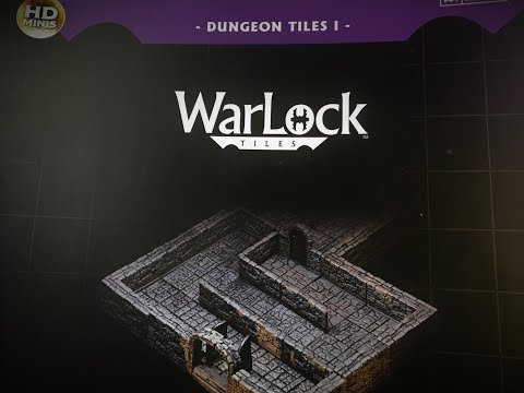 Wizkids Warlock Tiles, Dungeon Tiles 1 set preview. (Sponsored)
