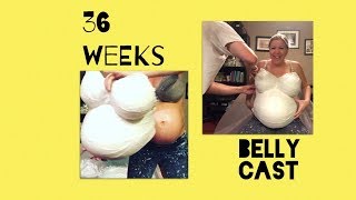 36 weeks: Belly cast