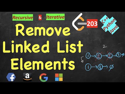 Learn Remove Linked List Elements Recursive Iterative | LeetCode 203 ...