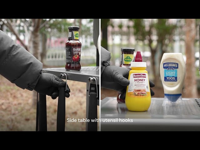 Boss Grill Georgia Classic - 4 Burner Gas BBQ with Side Burner - Silver