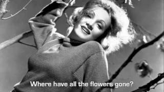 Marlene Dietrich - Sag Mir Wo Die Blumen Sind - with English Subtitles