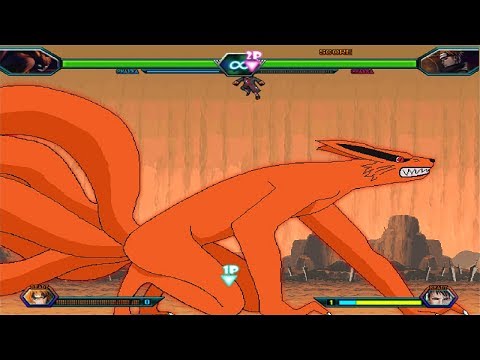 Nine-Tails (Kurama) Vs Pain - Bleach Vs Naruto 3.3 (Modded)