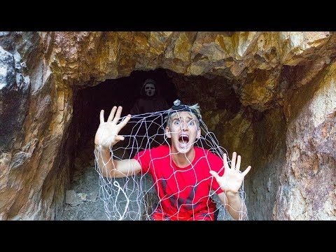 TRAPPED BY THE GAME MASTER WHILE EXPLORING TOP SECRET ABANDONED CAVE!! Video