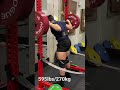 595lbs/270kg Squat Single @19 Y/O