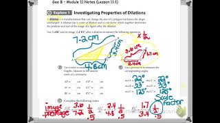 Geometry B Module 11:1 “Dilations”