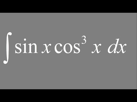 Integral of sin(x) cos^3(x) dx