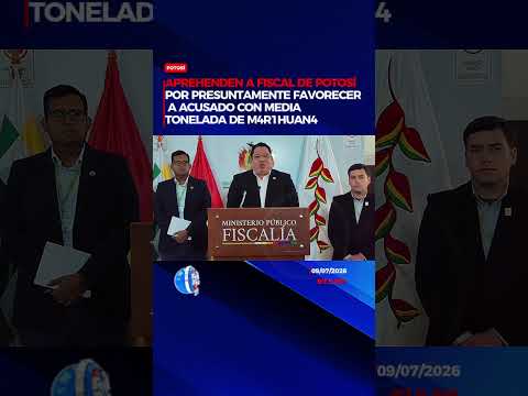 prehenden a fiscal de Potosí por presuntamente favorecer a acusado con 542 kilos de m4rihu4n4