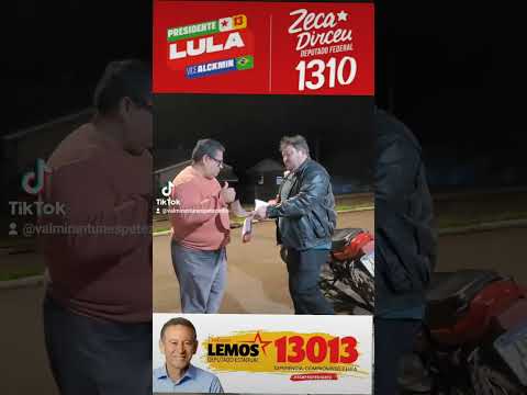 Em Santa Lúcia - Pr em apoio a Zeca Dirceu 1310 e Professor Lemos 13013.