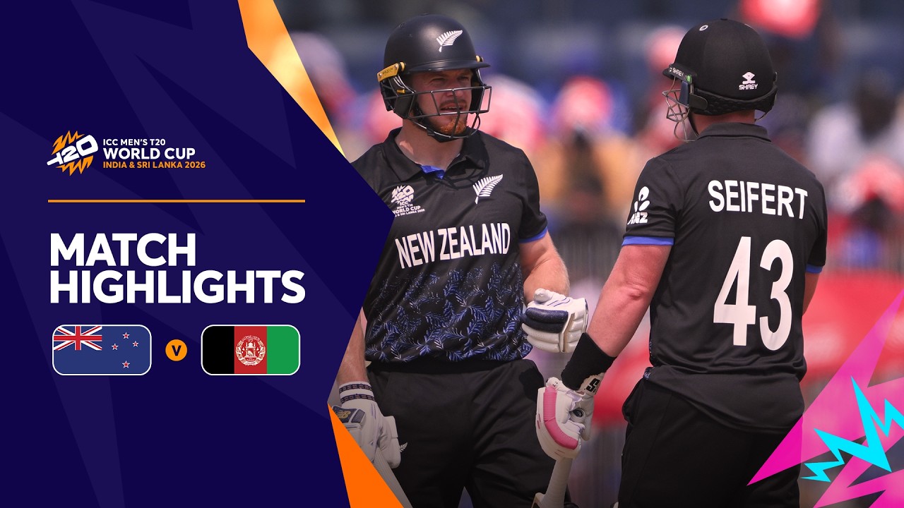 New Zealand v Afghanistan | Match Highlights | Men’s T20 World Cup 2026