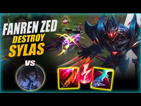FANREN ZED VS SYLAS | ZED DESTROYS SYLAS ON THE SUPER SERVER