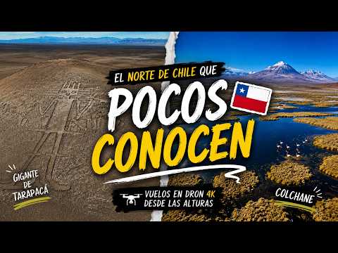Sobrevolando el DESIERTO DE ATACAMA 🇨🇱 | Gigante de Tarapacá y Colchane en DRON 4K 🤯