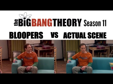 The Big Bang Theory Season 11 | Bloopers vs Actual Scene