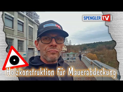 Install a wooden structure for a wall covering