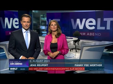 WELT am Abend sendet im neuen Design - seit 01.08.2023