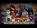 Murders Drones Character React To Ep 7 Mass Destruction By GLITCH Gacha React