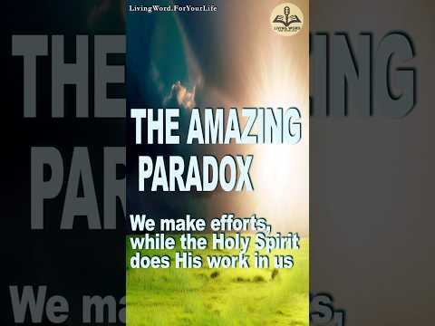 THE AMAZING PARADOX. We make efforts, Holy Spirit does His work  #motivation #love #jesus #faith
