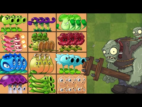 Pvz2 - Random 50 best team 3 plants Battlez- which plant team custom gameplay?