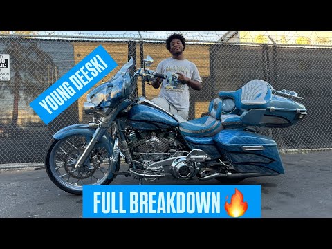 YOUNG DEESKI CUSTOM HARLEY DAVIDSON BUILT AT THE CANDY SHOP IN LA!