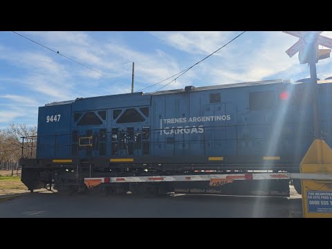 [4K] Tren vacio de Trenes Argentinos Cargas con destino a General Deheza pasando por Marcos Juárez!!