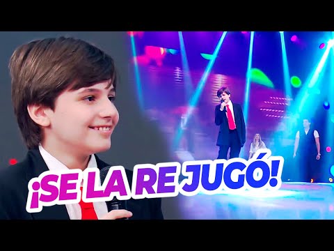 El imitador de Luismi tiene 11 años y le dedicó "Decídete" a una chica de su colegio que tiene novio