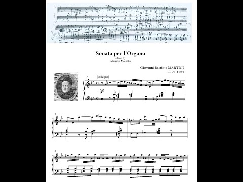 Martini Giovanni Battista (1706-1784):  Sonata per l'organo (C minor)