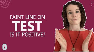 Faint line on test is it positive