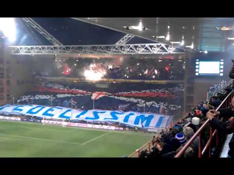Coreografia Gradinata Sud - Derby Sampdoria - genoa 3-1 (18.11.2012)