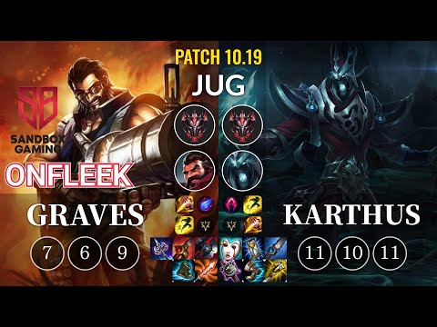 SB OnFleek Graves vs Karthus Jungle - KR Patch 10.19