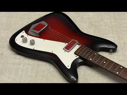 1960’s Kay Vanguard II Single Pickup Garage Rock Guitar “Red Devil” Red Foil Reflector Model USA image 25