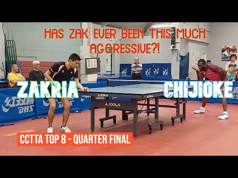 Zakria [1986] vs Chijioke OSUJI [2486] - CCTTA Top8 Open - Quarter Final - 25 June 2023