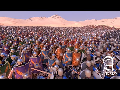 16.000 Spearmans vs 16.000 Romans- Ultimate Epic Battle Simulator 2- UEBS 2
