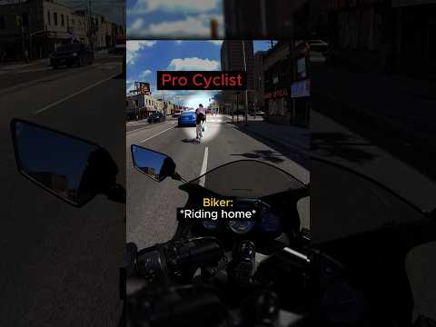Biker Takes Down PRO Cyclist! 🔥🥰🥀