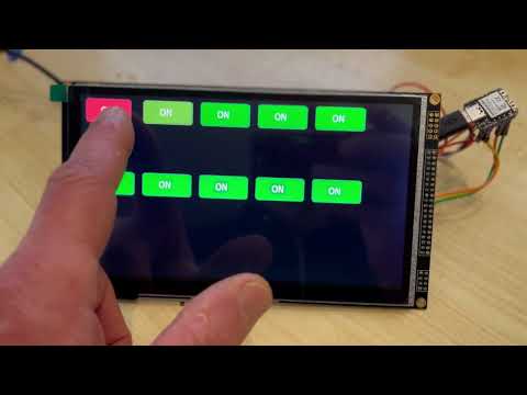 ESP32C3 and RA8875  7" touchscreen display (800 x 480) uses 4 lines SPI