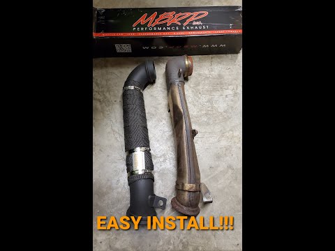 MBRP DOWN PIPE INSTALL DURAMAX