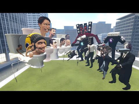 Skibidi bop bop yes yes Vs. #Speakerman #Cameraman and #Projectorman Mecha boss