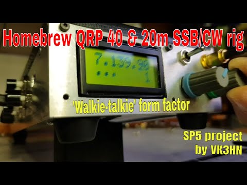 Homebrew G6LBQ BiTx 'walkie talkie' for 40 and 20m SSB/CW