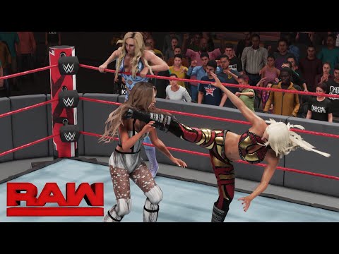 WWE 2K19 RAW CHARLOTTE FLAIR & MARYSE VS JADE & BECKY LYNCH