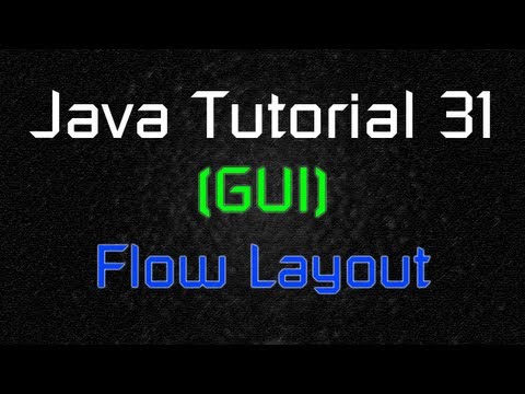 Java Tutorial 31 Gui Flowlayout