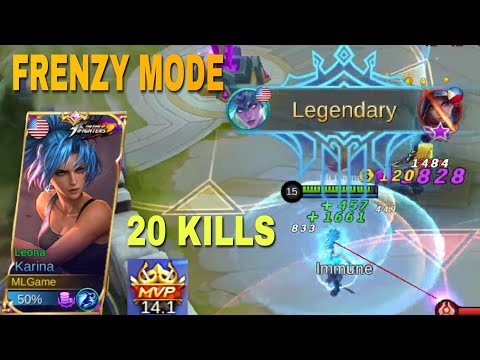 Frenzy Mode : Leona Skin Karina Legendary MVP